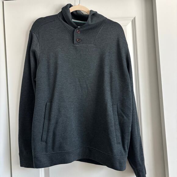 Tommy Bahama EUC Men’s Sandbar Shawl Collar Sweatshirt Navy Blue Sz M - Picture 2 of 12